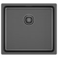 Мойка Paulmark VISTA 48, PM304844-GM, вороненая сталь, 480х440мм