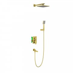 Встраиваемая душевая система TIMO Selene SX-3069/17SM, матовое золото