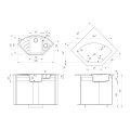 Кухонная мойка Ulgran Quartz Marta 1000-07, уголь