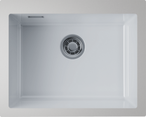 Мойка Omoikiri Omishima 60-U-WH Glossy Natceramic, белый глянцевый, арт. 4997512