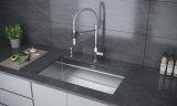 Смеситель для кухни Paulmark MAGNETO ONE, брашированная сталь, Ma213188-BS