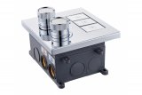 Встраиваемый душевой комплект ALMAes Nemi c термостатом на 3 положения хром TVZ-8810