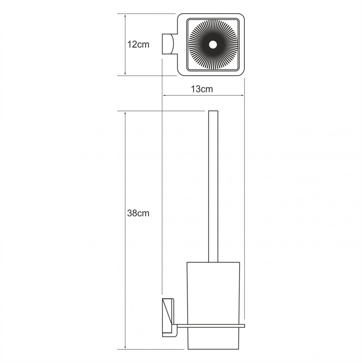 WasserKRAFT Leine K-5027WHITE Щетка для унитаза подвесная