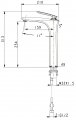 Смеситель для раковины TIMO Helmi 4011/03F, черный