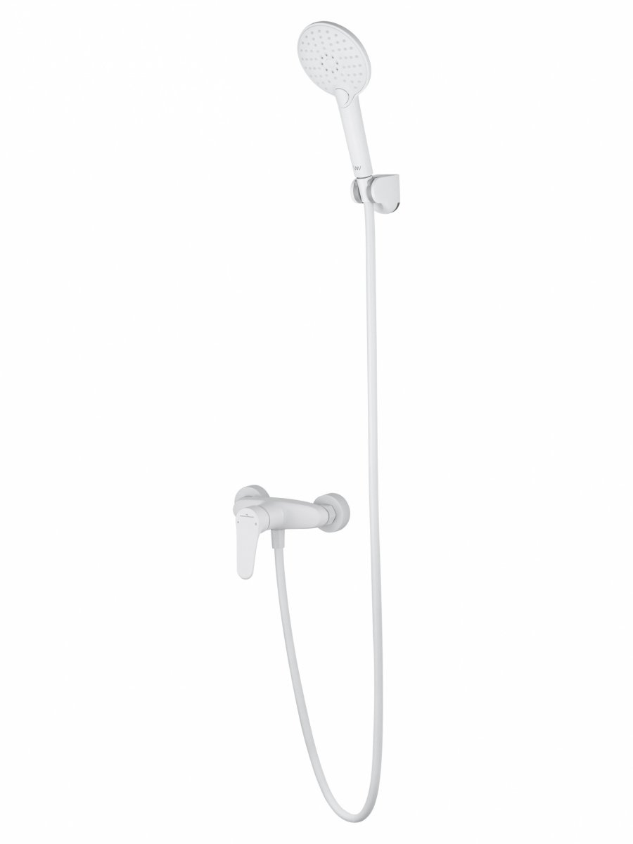 Смеситель для душа WONZON & WOGHAND ALFA, Белый матовый (WW-AE3102-MW)