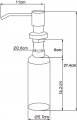 Дозатор OULIN OL-401 DS сатиновый