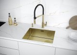 Смеситель для кухни Paulmark HALT, светлое золото, Ha214021-LG