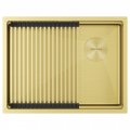 Мойка Paulmark NEXT-PRO 58 UNI, PM705845-LG, светлое золото, 580х450мм