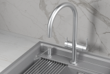 Смеситель для кухни Granula Kitchen Space 8274 нержавеющая сталь, подключение к фильтру