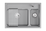 Мойка для кухни Granula Kitchen Space 7302i алюминиум, 73х51 см, прямоугольная
