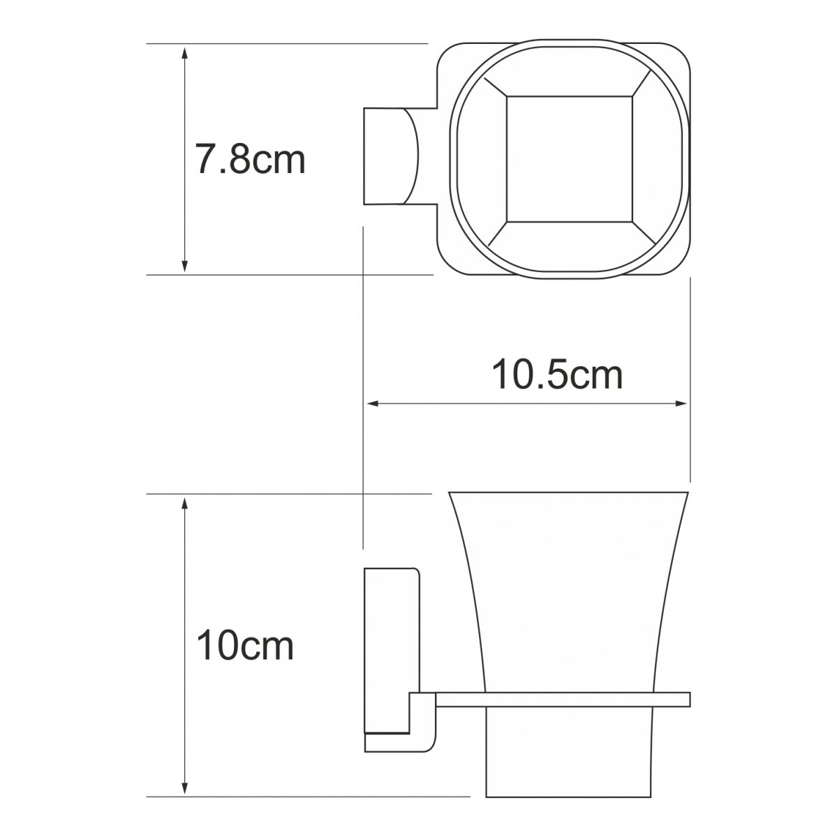 Стакан WasserKraft 5028W