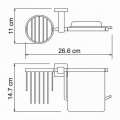WasserKRAFT Lippe K-6559 Держатель туалетной бумаги и освежителя