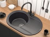 Смеситель для кухни Paulmark ESSEN, антрацит, Es213211-AN