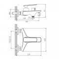 Смеситель для ванны Haiba HB60548-7, черный