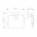 Держатель для туалетной бумаги с крышкой WONZON & WOGHAND POLO, Хром (WW-8926)