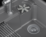 Мойка для кухни Granula Kitchen Space Rinzer 7308R алюминиум, 73х52 см, прямоугольная