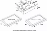 Кухонная мойка Paulmark NEXT-MULTI SINK 54-L UNI, вороненая сталь, 540х450мм, PM785445-L-GM