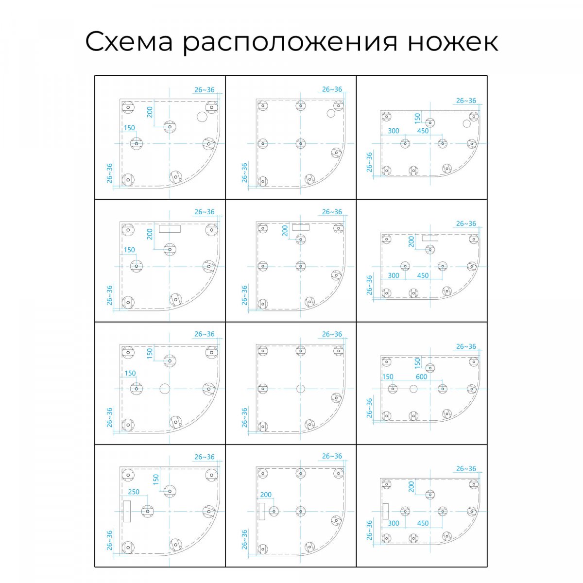 Душевой поддон асимметричный RGW ST/AL-G Графит