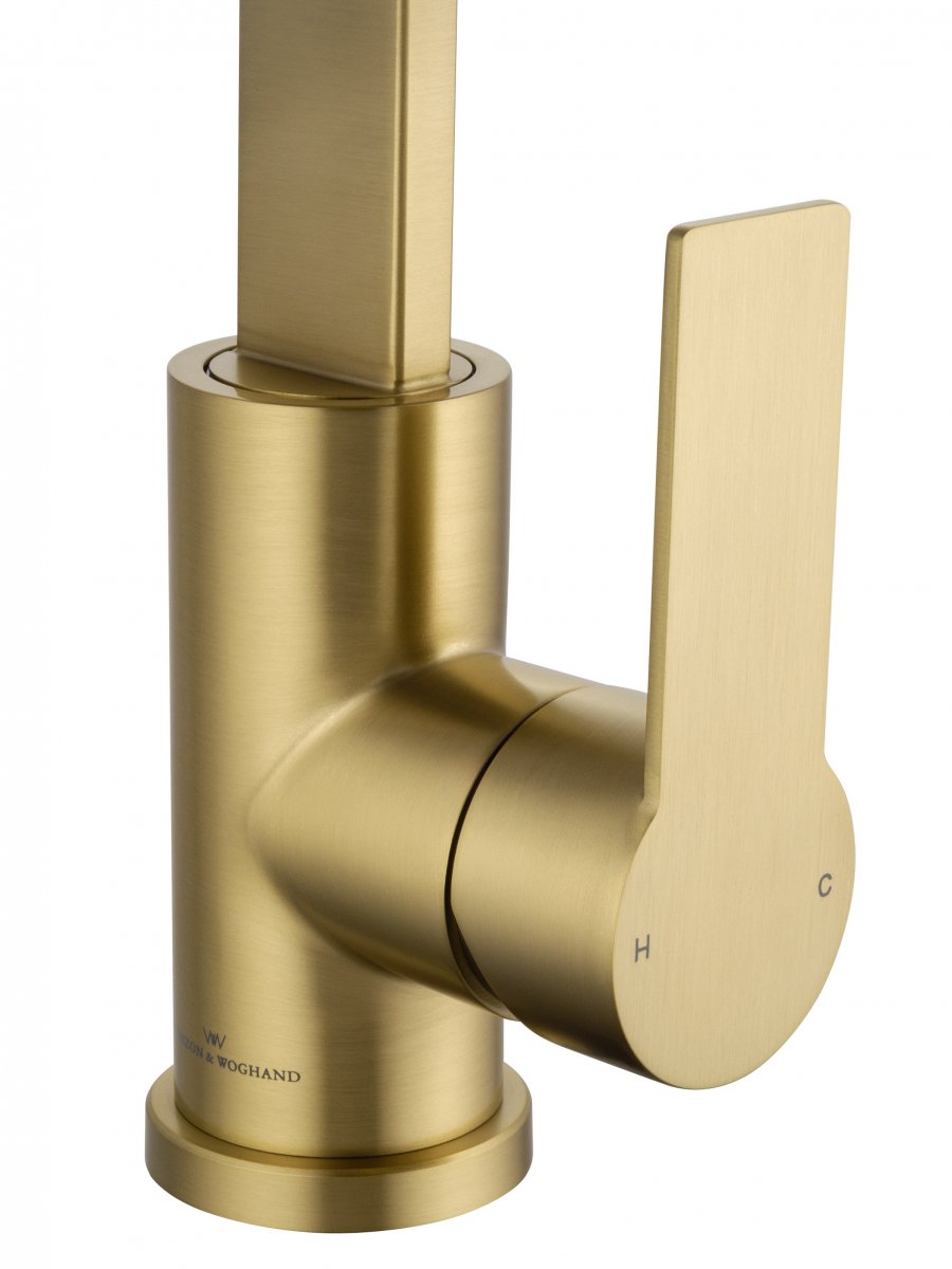 Смеситель для кухни WONZON & WOGHAND, Брашированное золото (WW-AE4550-BG)