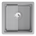 Мойка для кухни Granula Kitchen Space 4501iU алюминиум, 45х45 см, квадратная