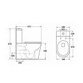 Унитаз напольный Maretti Florenza безободковый с микролифтом, FL10NBM17-844, белый
