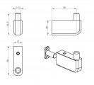 Крючок для ванной WONZON & WOGHAND, Хром (WW-V3301-CR)