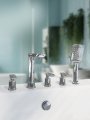 Смеситель для ванны на 5 отверстий ALTROBAGNO Аперто (Aperto) 020102 Cr