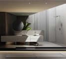 Душевая система с термостатом ALTROBAGNO Биланча (Bilancia) 040415 Ni