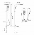 Душевая система WasserKraft A045 без смесителя