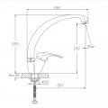 Смеситель для кухни Haiba HB4113-7, черный