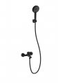 Смеситель для ванны с душем WONZON & WOGHAND, Черный матовый (WW-4530-MB)
