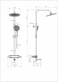 Душевая система с термостатом WONZON & WOGHAND NEO, Хром (WW-B3035-A2-CR)