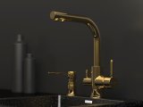 Смеситель для кухни Paulmark ESSEN, золото, Es213011-G