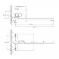 Смеситель для ванны Haiba HB2236, хром