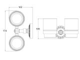 Zorg Antic AZR-04 SL Держатель стакана двойной