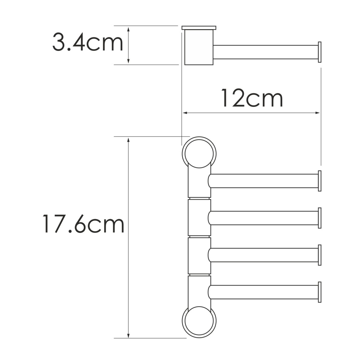 Держатель полотенец WasserKraft 1054N