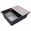 Мойка Paulmark LUMI-MULTI SINK 55 UNI, черный, 550х450мм, LU-MULTI 55-BLM