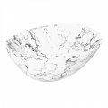 Раковина чаша Maretti EN13NS87-740MR, белый мрамор