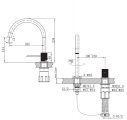 Смеситель для раковины ALTROBAGNO Биланча (Bilancia) 010905 GM