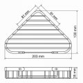 WasserKRAFT K-733 WHITE Полка металлическая