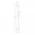 Душевая штанга Haiba HB8011, сталь