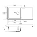 Мойка кухонная Omoikiri Sintesi 100-WH Artceramic/белый