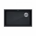 Мойка кухонная Paulmark LUMI 74UNI-SKEW, IT-GRANIT, LU74SK-AN, антрацит, 740х440