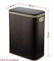 Корзина для белья Geralis PCG-B PUNTO шоколад, кант золото, стандартная