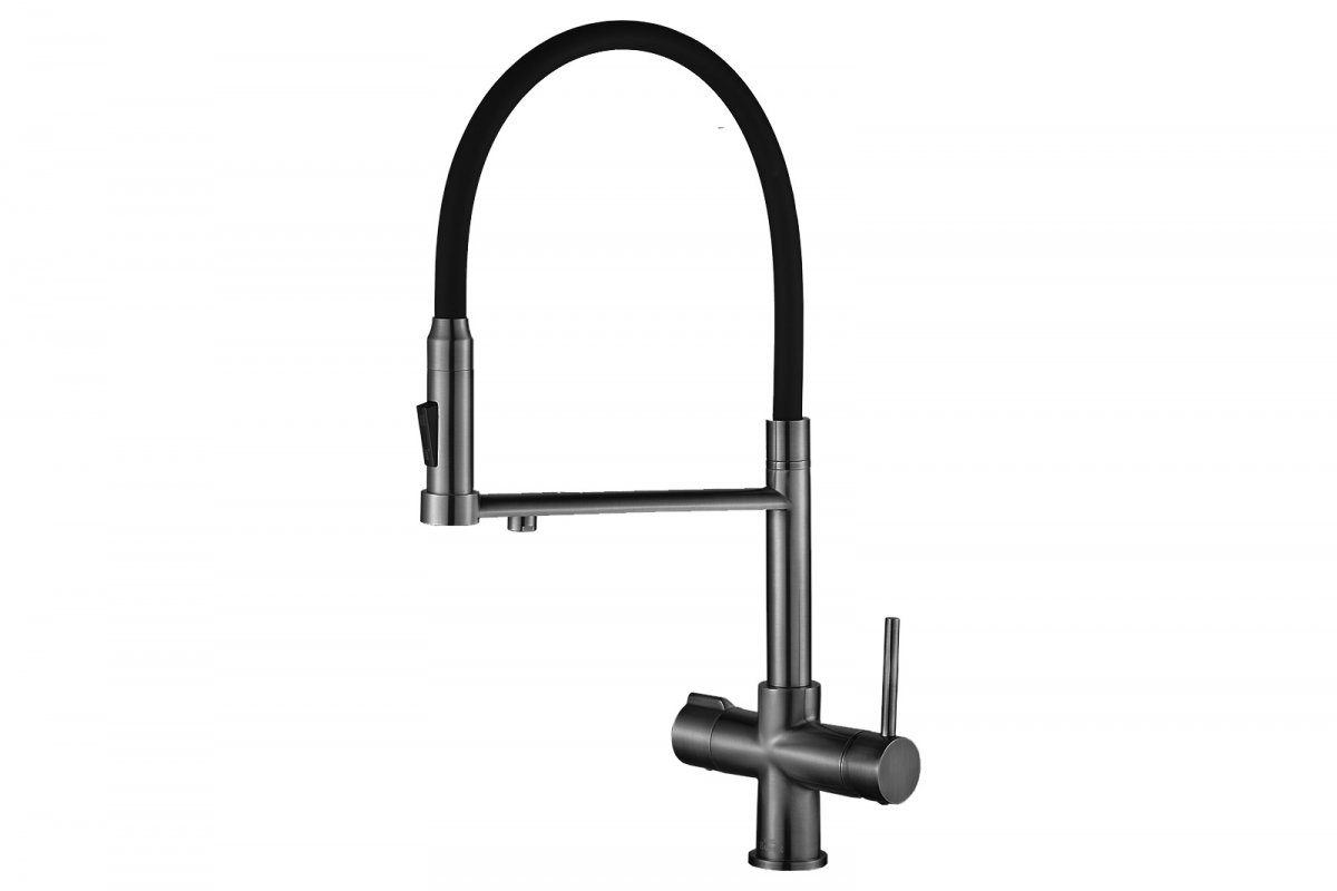Смеситель Zorg Steel Hammer SH 2003 PVD GRAFIT