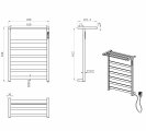 Полотенцесушитель электрический WONZON & WOGHAND FRANKFURT, Черный матовый (WW-A1026-MB)