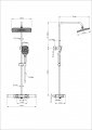 Душевая система WONZON & WOGHAND Shelf, Белый матовый (WW-B3552-MW)